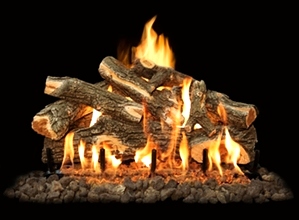 30 INCH VENTED GRAND CANYON WEATHERED OAK LOG SET      This Grand Canyon Log Set is compatible with both 2 burner and 3 burner systems. 
