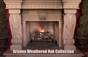 30 INCH VENTED GRAND CANYON WEATHERED OAK LOG SET  