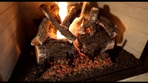 Weathered Oak Charred 2 burner 30 inch Logs