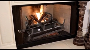 Weathered Oak Charred 2 burner 30 inch Logs