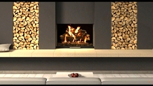 Weathered Oak Charred 2 burner 42 inch Logs