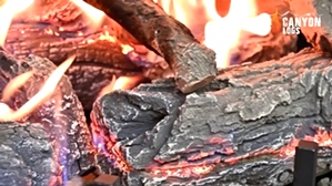 GlowFire Weathered Oak Charred 18 inch