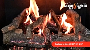 GlowFire Weathered Oak Charred 18 inch