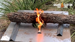 GlowFire Weathered Oak Charred 18 inch