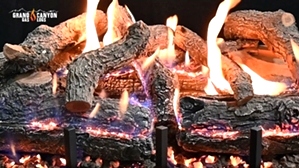 GlowFire Weathered Oak Charred 24 inch