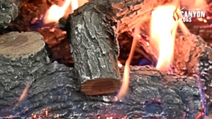 GlowFire Weathered Oak Charred 30 inch