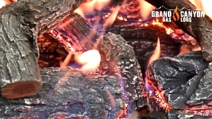 GlowFire Weathered Oak Charred 36 inch