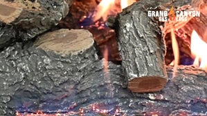 GlowFire Weathered Oak Charred 36 inch