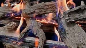GlowFire Weathered Oak Charred 36 inch