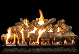 48 INCH VENTED GRAND CANYON WEATHERED OAK LOG SET