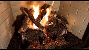 WEATHERED OAK CHARRED 2 BURNER 18 INCH LOGS