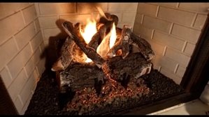 WEATHERED OAK CHARRED 2 BURNER 30 INCH LOGS