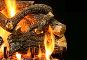 WEATHERED OAK CHARRED 2 BURNER 30 INCH LOGS