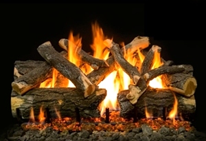 WEATHERED OAK CHARRED 2 BURNER 36 INCH LOGS