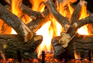 WEATHERED OAK CHARRED 2 BURNER 36 INCH LOGS