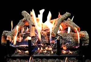 Glowfire Weathered Oak Charred 18 inch Log Set