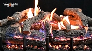 Glowfire Weathered Oak Charred 18 inch Log Set