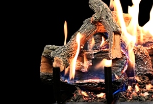 Glowfire Weathered Oak Charred 18 inch Log Set