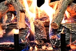 Glowfire Weathered Oak Charred 18 inch Log Set