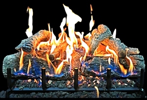 GLOWFIRE WEATHERED OAK CHARRED 24 INCH Log Set