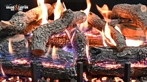 GLOWFIRE WEATHERED OAK CHARRED 24 INCH Log Set