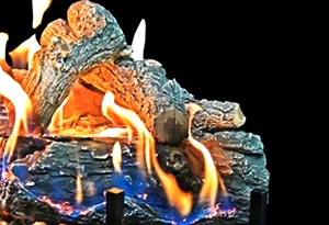 GLOWFIRE WEATHERED OAK CHARRED 24 INCH Log Set