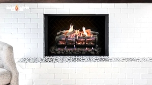 GLOWFIRE WEATHERED OAK CHARRED 30 INCH