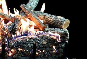 GLOWFIRE WEATHERED OAK CHARRED 30 INCH