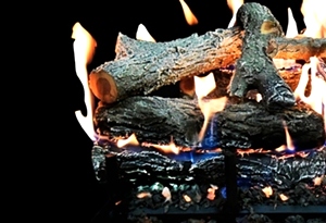 GLOWFIRE WEATHERED OAK CHARRED 30 INCH