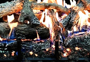 GLOWFIRE WEATHERED OAK CHARRED 30 INCH