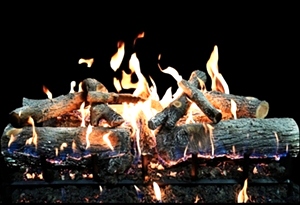 GLOWFIRE WEATHERED OAK CHARRED 36 INCH