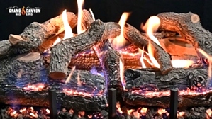 GLOWFIRE WEATHERED OAK CHARRED 36 INCH