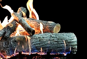 GLOWFIRE WEATHERED OAK CHARRED 36 INCH