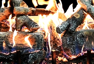 GLOWFIRE WEATHERED OAK CHARRED 36 INCH