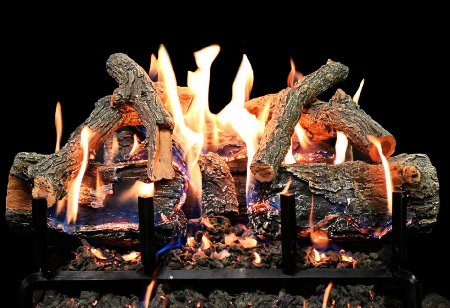 Glowfire Weathered Oak Charred 18 inch Log Set