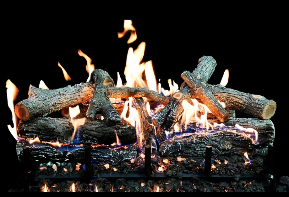 GLOWFIRE WEATHERED OAK CHARRED 30 INCH