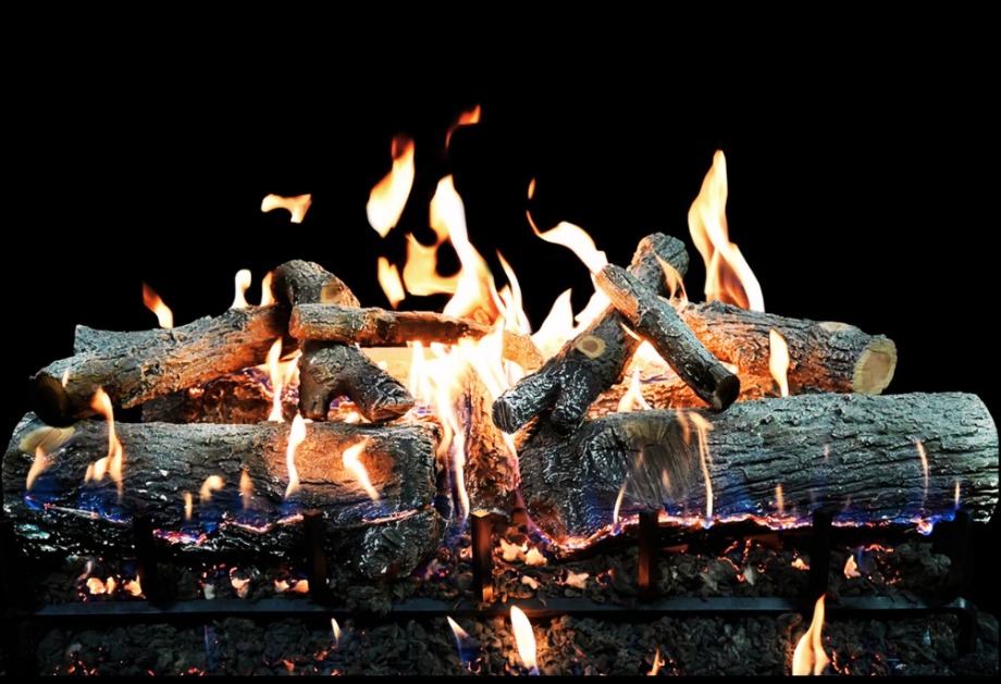 GLOWFIRE WEATHERED OAK CHARRED 36 INCH