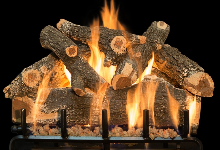 24 INCH VENTED GRAND CANYON WEATHERED OAK LOG SET 