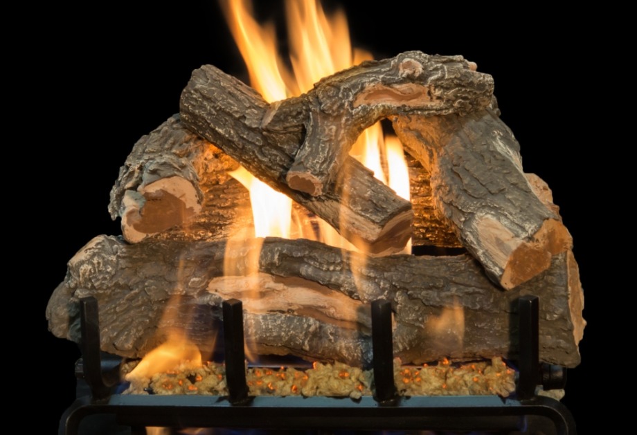 18 INCH VENTED GRAND CANYON WEATHERED OAK LOG SET