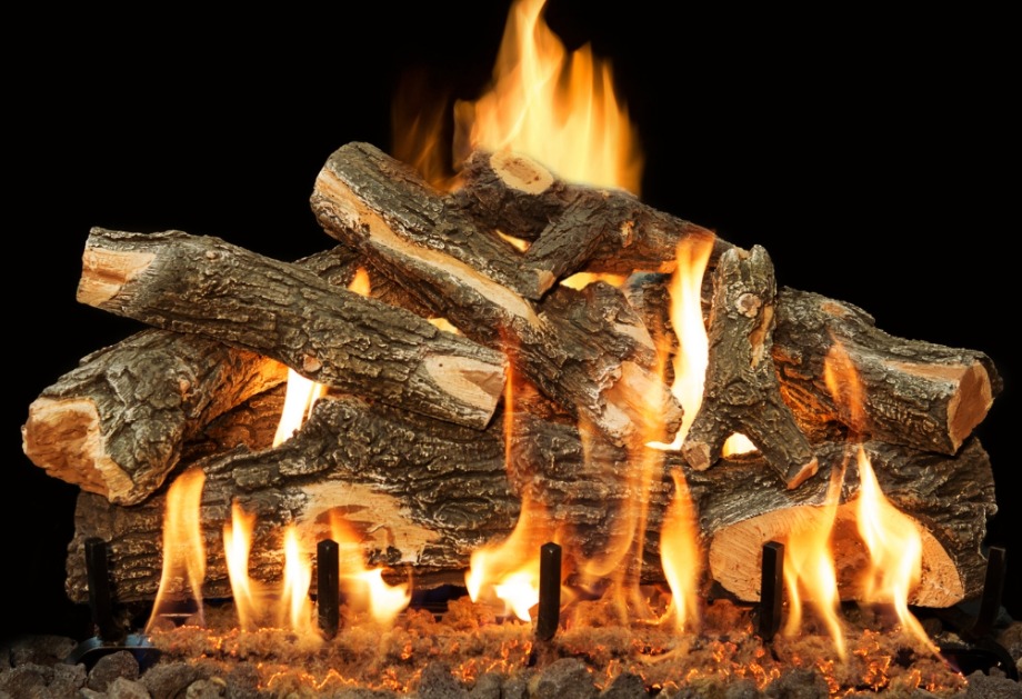 30 INCH VENTED GRAND CANYON WEATHERED OAK LOG SET